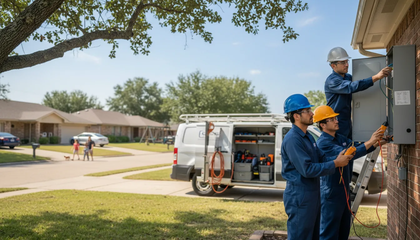 Certified electrician providing emergency electrical services in Sharpsburg, IA